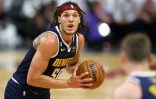 Aaron Gordon, l'ailier fort des Denver Nuggets, pendant le quatrième match des Finales NBA 2023 contre le Miami Heat, à Miami, le 9 juin 2023