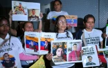 Manifestation réclamant la libération des prisonniers politiques devant le centre de détention de l'Hélicoïde à Caracas, le 30 janvier 2026