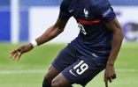 L'attaquant Moussa Diaby avec l'équipe de France Espoirs, le 31 mai 2021
