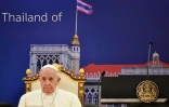 Le pape François au Palais du gouvernement, le 21 novembre 2019 à Bangkok, en Thaïlande