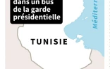 Localisation de l'explosion d'un bus de la sécurité présidentielle à Tunis 