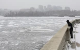 Le Potomac, fleuve qui traverse Washington, était complètement gelé jeudi 4 janvier