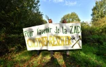 Rassemblement d'opposants au projet d'aéroport de Notre-Dame-des-Landes (Loire-Atlantique), le 21 octobre 2017 sur le site