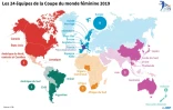 Les 24 pays de la Coupe du monde de football féminine 2019