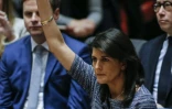 Nikki Haley au Conseil de sécurité de l'ONU le 22 décembre 2017 à New York