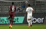Le gardien lillois Mike Maignan a écoeurré les attaquants du FC Metz à Saint-Symphorien, le 9 avril 2021