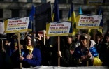 Manifestation en faveur de l'Ukraine à Londres, le 2 mars 2025