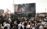 Manifestation à Beyrouth commémorant la catastrophique explosion qui a ravagé en 2020 le  port de la capitale libanaise, le 4 août 2025