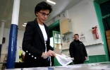 Rachida Dati (LR) vote au 1er tour des municipales, le 15 mars 2020 à Paris