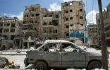 L'hôpital al-Qods à Alep en Syrie, frappé par un bombardement aérien le 28 avril 2016