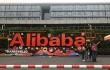 Devant le siège d'Alibaba le 4 septembre 2019 à Hangzhou, dans l'est de la Chine