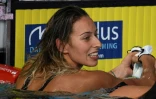 Fantine Lesaffre championne du 400 m 4 nages lors des championnats d'Europe à Glasgow le 3 août 2018 