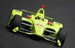 Simon Pagenaud au volant de sa Penske Chevrolet a décroché la pole position lors des qualifs des 500 miles d'Indianapolis, le 24 mai 2019 