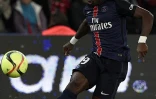 Le latéral droit du PSG Serge Aurier durant le match de Ligue 1 contre Lorient au Parc des Princes, le 3 février 2016