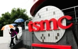 Devant le quartier général de TSMC à Hsinchu, à Taïwan, le 21 novembre 2024