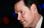 Le secrétaire d'Etat américain Marco Rubio s'adresse aux journalistes avant de quitter la base militaire d'Andrews, dans le Maryland, le 19 juillet 2026