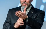 Le directeur général du comité d'organisation des Jeux olympiques et paralympiques 2026 de Milan Cortina Andrea Varnier le 14 avril 2025 à Osaka
