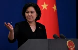 Hua Chunying, une porte-parole du ministère chinois des Affaires étrangères, lors d'une conférence de presse à Pékin le 3 août 2022
