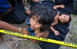 Des centaines de réfugiés Rohingyas fuyant les camps dressés au Bangladesh ont accosté en Indonésie, à Laweueng, le 10 décembre 2023