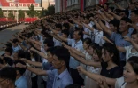 Manifestation anti-américaine à Pyongyang, en Corée du Nord, le 9 août 2017