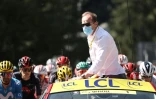 Le patron du Tour de France Christian Prudhomme avant le départ de la 18e étape de la dernière édition à Méribel, le 17 septembre 2020