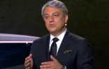 Le directeur général de Rneault Luca De Meo présente la nouvelle stratégie du groupe, à Boulogne-Billancourt, le 14 janvier 2021