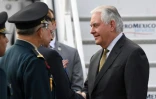 Le secrétaire d'Etat américain Rex Tillerson à son arrivée à Mexico, le 1er février 2018