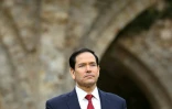 Le secrétaire d'Etat américain Marco Rubio à son arrivée à une réunion des ministres des Affaires étrangères du G7, le 27 mars 2026 à Cernay-la-Ville, près de Paris