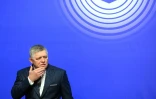 Le Premier ministre slovaque Robert Fico participe à une séance de travail au château d'Alden Biesen à Rijkhoven, en Belgique, le 12 février 2026