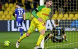 Emiliano Sala a offert une victoire étriquée au FC Nantes contre Troyes au stade de La Beaujoire, le 10 mars 2018 

