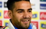 L'attaquant colombien Radamel Falcao lors d'une conférence de presse à Santiago du Chili, le 13 juin 2015