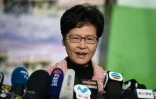 La cheffe de l'exécutif à Hong Kong, Carrie Lam, lors d'une conférence de presse le 24 novembre 2019