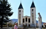 Le sanctuaire marial de Medjugorje (Bosnie-Herzégovine), le 7 avril 2020