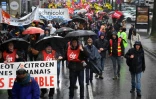 Manifestation à Rennes contre la réforme des retraites, le 14 janvier 2020