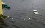 Photo publiée le 6 septembre 2017 sur le compte twitter RCI.fm montrant des inondations à Saint-Martin, île franco-néerlandaise dans les Caraïbes