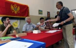 Dans un bureau de vote de Podgorica, le 11 juin 2023