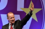 Le chef du parti europhobe britannique Ukip, Henry Bolton, le 29 septembre 2017 à Torquay en Angleterre
