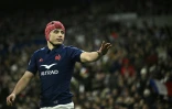 Le joueur de rugby français Louis Bielle-Biarrey pendant le match du Tournoi des six nations contre l'Ecosse au Stade de France le 15 mars 2025.
