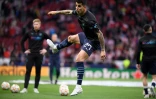L'arrière latéral de Manchester City Joao Cancelo à l'échauffement avant le quart de finale retour de Ligue des champions sur la pelouse de l'Atlético Madrid le 13 avril 2022