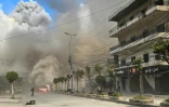 Un panache de fumée après une attaque aérienne israélienne dans les quartiers sud de Beyrouth au Liban le 9 mars 2026