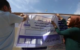 A Erbil, les préparatifs pour le réferendum sur l'indépendance du Kurdistan irakien, le 24 septembre 2017.