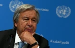 Le secrétaire général de l'ONU Antonio Guterres le 8 septembre 2023 à New Delhi, en Inde