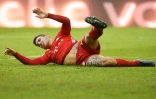 Le défenseur français Lucas Hernandez blessé avec le Bayern Munich face au FC Cologne, le 21 septembre 2019 en Bavière