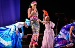 Leticia Herrera, 66 ans dans le spectacle "Rencontre" au théâtre national de la Havane, le 16 avril 2016