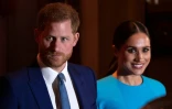 Le prince Harry et son épouse Meghan à Londres, le 5 mars 2020