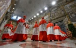 Les cardinaux avant le début du conclave, le 7 mai 2025 au Vatican