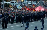 Manifestation d'extrême droite dans les rues de Chemnitz le 27 août 2018