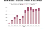 Bande de Gaza : les enfants souffrant de malnutrition