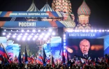 Le président russe Vladimir Poutine lors d'un discours sur la place rouge, à Moscou (Russie) le 30 septembre 2022