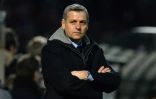 L'entraîneur de Lyon Bruno Genesio lors d'un match face à Angers, le 6 février 2016 au stade Jean Bouin